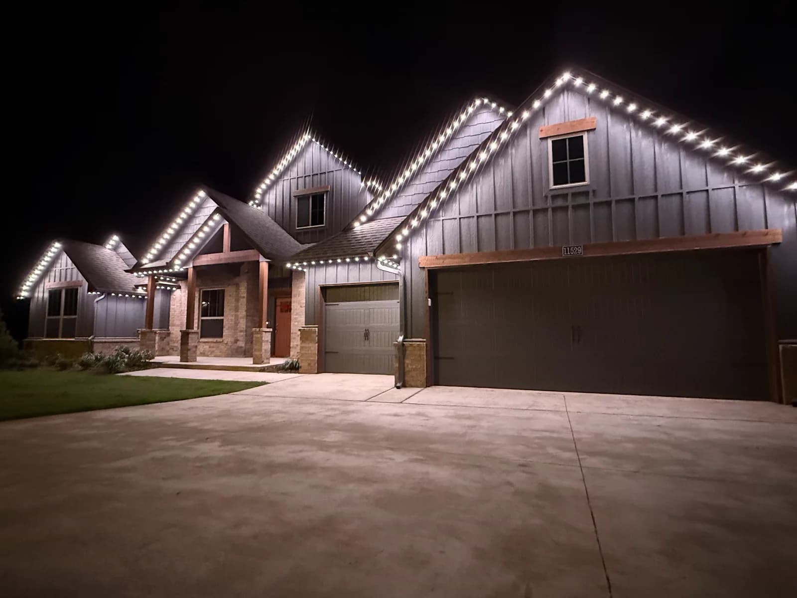 Warm white · clean estate roofline
